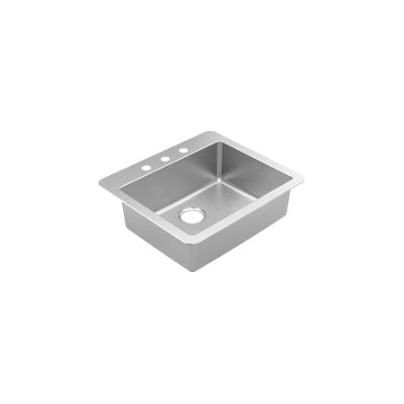 Moen 1800 Series 25x22 Stainless Steel Drop-In Single Bowl Sink GS181723B